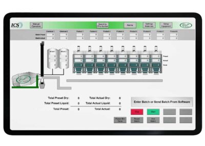 Autobatch screen with ipad
