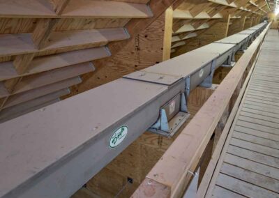 U-trough overhead auger